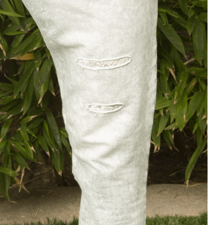 Jegging troué délavé dentelle Jegging troué délavé dentelle
