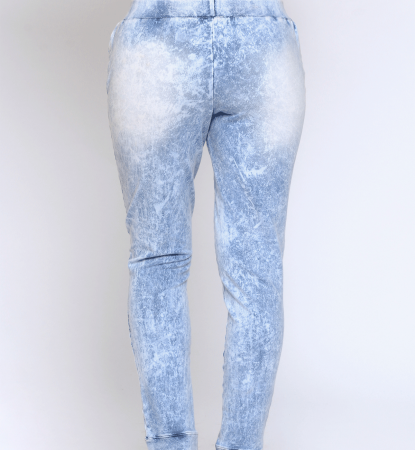 Jegging troué délavé dentelle Jegging troué délavé dentelle