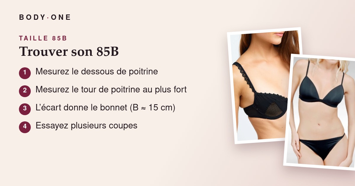 Comment choisir un soutien-gorge 85B : mesures et modèles conseillés